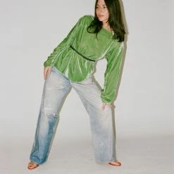 Clothing Baserange Unir Top In Vella Green