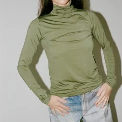 Baserange Turtleneck In Apache Green Clothing