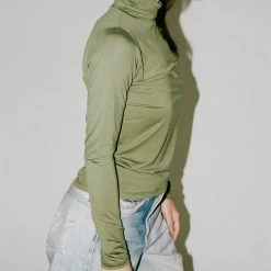 Baserange Turtleneck In Apache Green Clothing