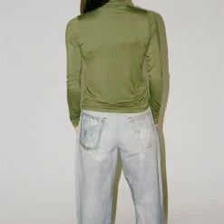 Baserange Turtleneck In Apache Green Clothing