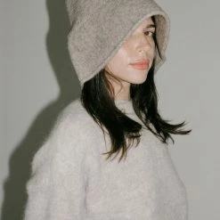 Lauren Manoogian Knit Cloche In Brown