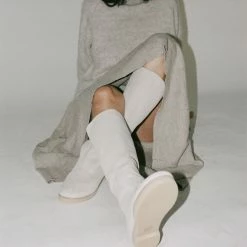 Shoes Lauren Manoogian Tall Lined Boot In Chalk