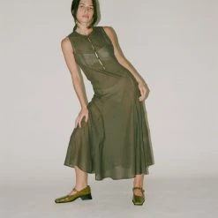 Clothing Paloma Wool Jellyfish II Dress In Dark Brown