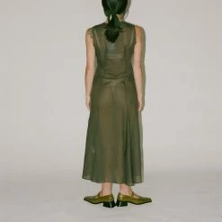 Paloma Wool Sue Bow In Dark Khaki Knitwear