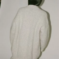 Lauren Manoogian Waffle Long Cardigan In Aspen