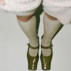 Lauren Manoogian Tall Sock In Oatmeal Accessories