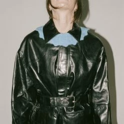 Paloma Wool Petita Collar In Soft Blue Knitwear