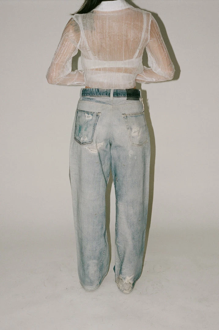 Hot Sale π Our Legacy Full Cut Jean In Digital Denim Print π 4 Our Legacy Full Cut Jean In Digital Denim Print