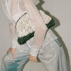 Accessories Maria La Rosa Game Tricot Bag In Nude