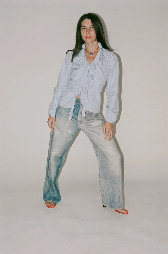 Hot Sale π Our Legacy Full Cut Jean In Digital Denim Print π 3 Our Legacy Full Cut Jean In Digital Denim Print