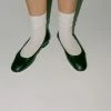Accessories Maria La Rosa One Ribbed Sock In White