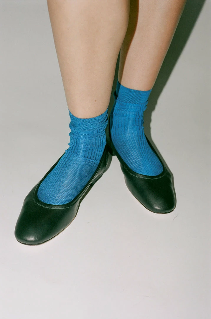 New π― Maria La Rosa One Ribbed Sock In Cobalt Accessories π₯ 3 Maria La Rosa One Ribbed Sock In Cobalt Accessories