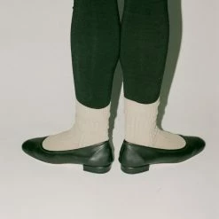 Baserange Rib Ankle Socks In Brown Melange Accessories