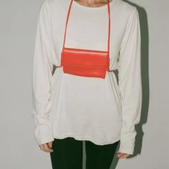 Maryam Nassir Zadeh Basilica Pouch In Morange Accessories