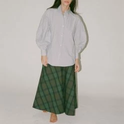 Caron Callahan Verses Shirt In Ticking Stripe Clothing