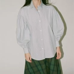 Caron Callahan Verses Shirt In Ticking Stripe Clothing