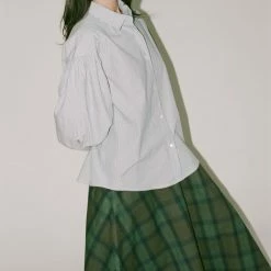 Caron Callahan Verses Shirt In Ticking Stripe Clothing