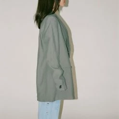 PRISCAVera Double Breasted Suit Jacket In Graphite