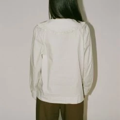 No.6 Gem Top In Mint Stripe Clothing