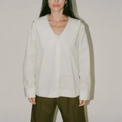 No.6 Gem Top In Mint Stripe Clothing