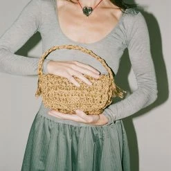 Maria La Rosa Canterbury Bag In Gold