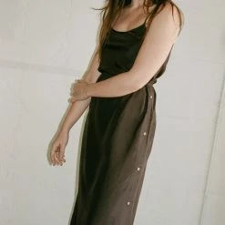 Baserange Sol Skirt In Carpet Brown Clothing