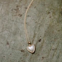 J. Hannah Heart Mabé Pearl Pendant Necklace
