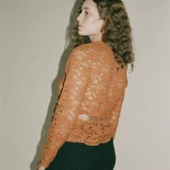 Michons Marigot Lace Wrap Top Clothing