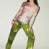PRISCAVera Low Rise Printed Jeans In Birds
