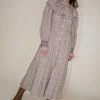 Sea NY Amalia L/S Maxi Dress In Blossom Clothing