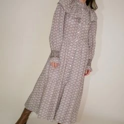 Sea NY Amalia L/S Maxi Dress In Blossom Clothing