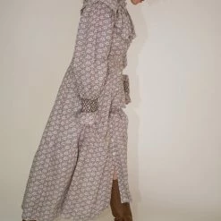 Sea NY Amalia L/S Maxi Dress In Blossom Clothing