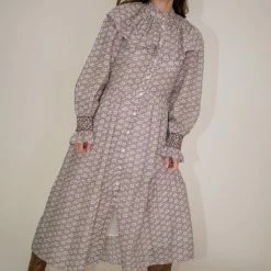 Sea NY Amalia L/S Maxi Dress In Blossom Clothing