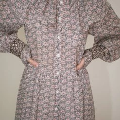 Sea NY Amalia L/S Maxi Dress In Blossom Clothing