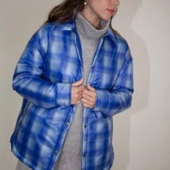 No.6 Ryann Jacket In Blue Plaid Clothing