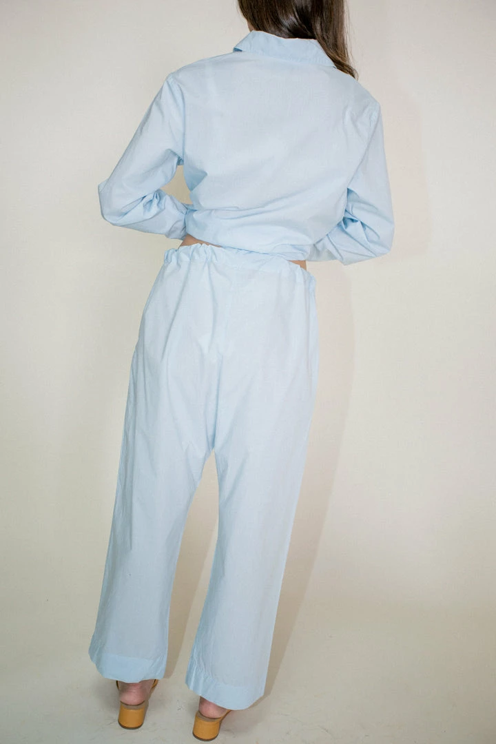 Flash Sale 𧨠Clothing Baserange Rise Pajama π Shirt In Blue β 4 Clothing Baserange Rise Pajama Shirt In Blue