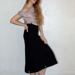 Clothing Paris Georgia Everyday Skirt In Black