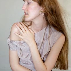 Jewelry Mirit Weinstock Bows & Pearls Hoops In Gold