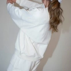 Clothing Baserange Cobble Sweat Short In Ecru