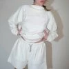 Clothing Baserange Cobble Sweat Short In Ecru