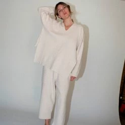 Clothing Lauren Manoogian Rib Pocket Pants In Natural