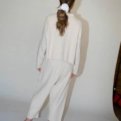 Clothing Lauren Manoogian Rib Pocket Pants In Natural