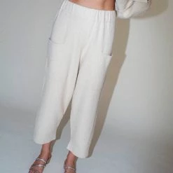 Clothing Lauren Manoogian Rib Pocket Pants In Natural