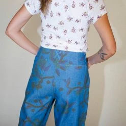 Clothing No.6 Grace Tee In White Ditsy