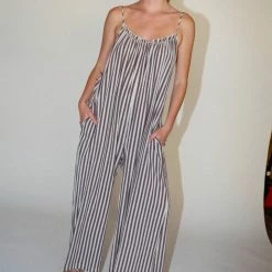 Clothing No.6 Eve Jumpsuit In Moroccan Stripe