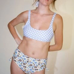 No.6 Cyd Bottom In Yellow/Blue Daisies Swimwear