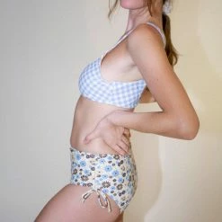 No.6 Cyd Bottom In Yellow/Blue Daisies Swimwear