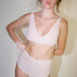 Intimates Baserange High Waist Pam Underwear In Laut/Pink Contrast