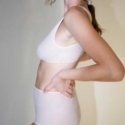 Intimates Baserange High Waist Pam Underwear In Laut/Pink Contrast