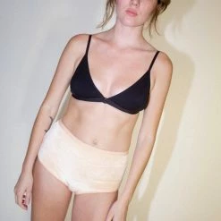 Baserange High Waist Bell Underwear In Tala Orange